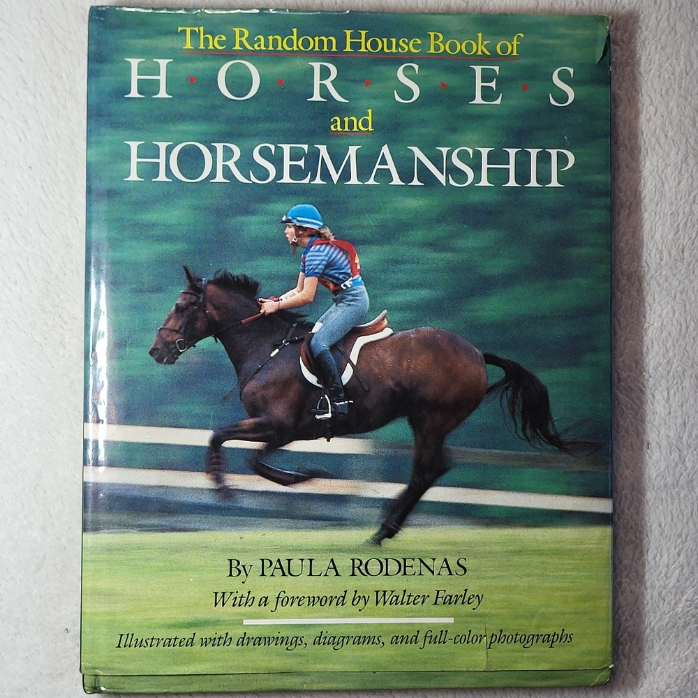 Vintage "Horses & Horsemanship" Book By Paula Rodenas (1991)